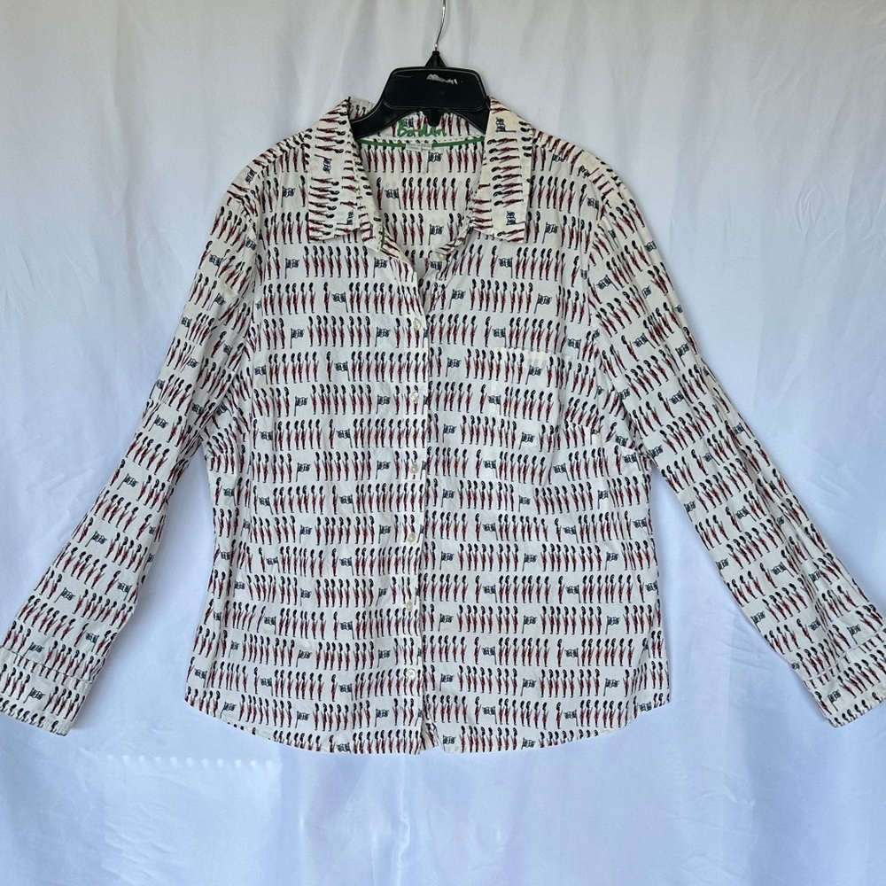 Boden Royal Guard Patterned Button-Up Shirt